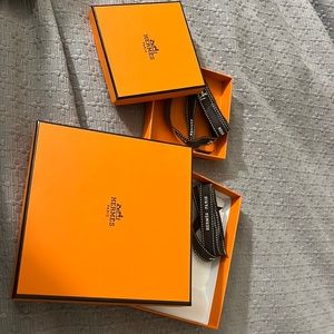 2 Empty Hermes boxes (3.5 & 5 inch) AUTHENTIC